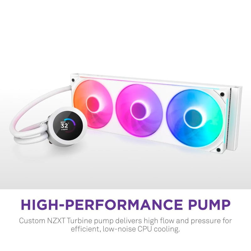 Система водяного охлаждения NZXT Kraken Plus 360 RGB V2 White (RL-KR360-W2)