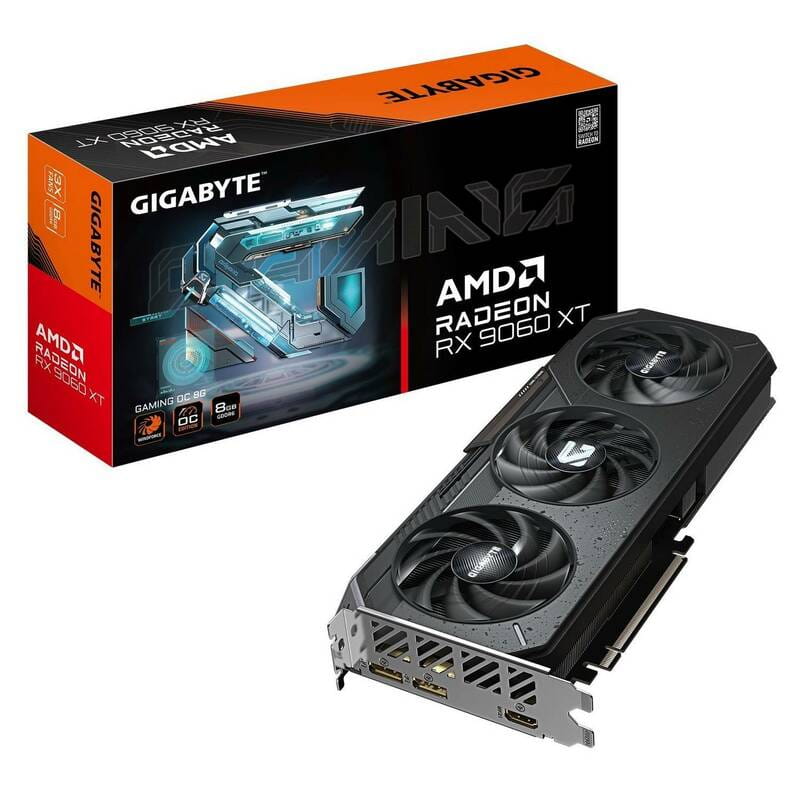Видеокарта AMD Radeon RX 9060 XT 8GB GDDR6 Gaming OC Gigabyte (GV-R9060XTGAMING OC-8GD)