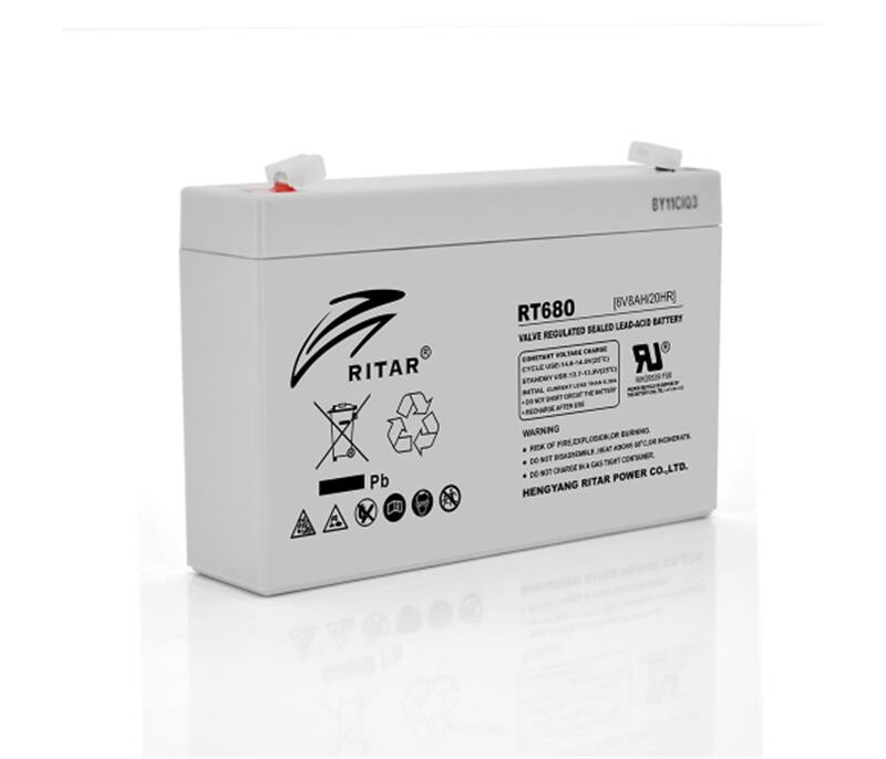 Акумуляторна батарея Ritar 6V 8AH Gray Case (RT680/08213) AGM