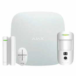 Комплект охоронної сигналізації Ajax StarterKit Cam HDR (8EU) UA White (117595.58.WH1)