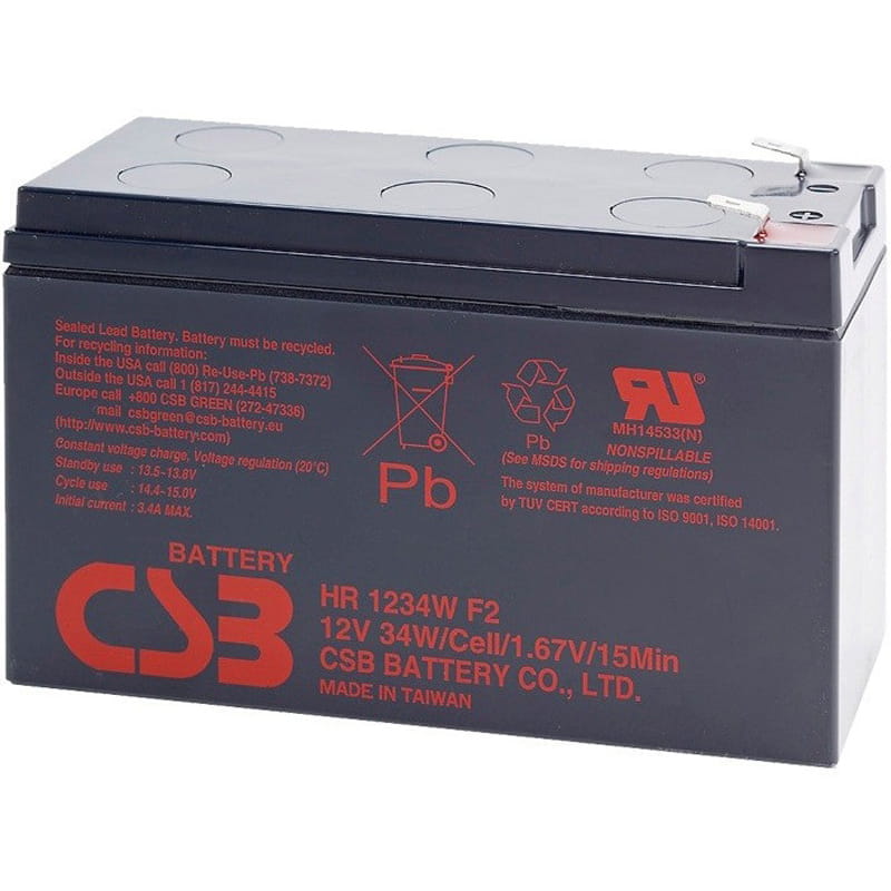 Аккумуляторная батарея CSB 12V 9AH (HR1234W) AGM