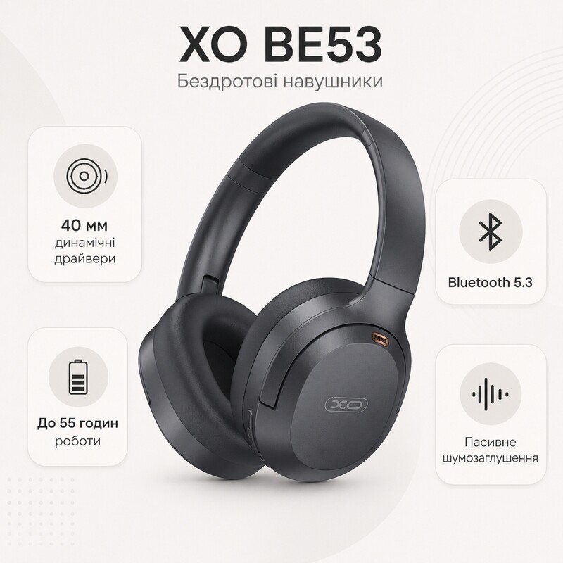 Bluetooth-гарнитура XO BE53 Black