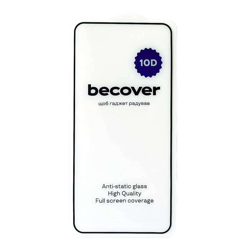 Захисне скло BeCover для Xiaomi Redmi Note 12 Pro 10D Black (711532)