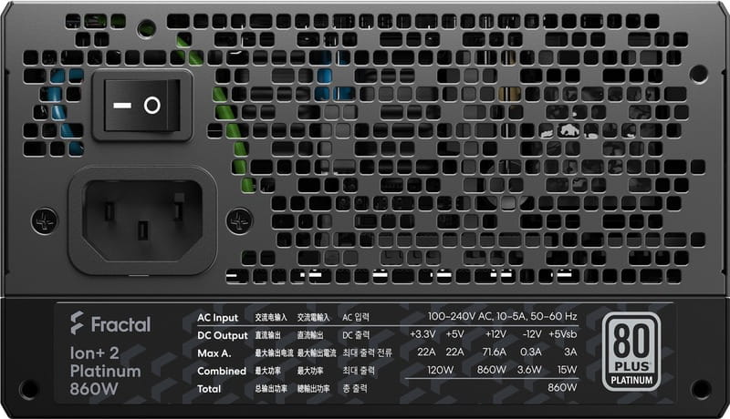 Блок живлення Fractal Design FD-P-IA2P-860-EU Black, 860W
