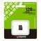 Фото - Карта пам`яті MicroSDXC 128GB UHS-I Class 10 Kingston Canvas Select Plus R150MB/s + SD-адаптер (SDCS3/128GB) | click.ua