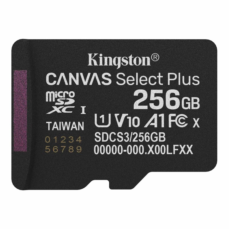 Карта памяти MicroSDXC 256GB UHS-I Class 10 Kingston Canvas Select Plus R150MB/s (SDCS3/256GBSP)