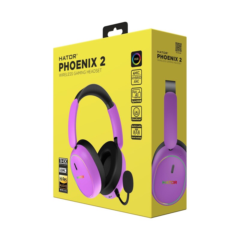 Гарнитура Hator Phoenix 2 Wireless Violet (ESH42)