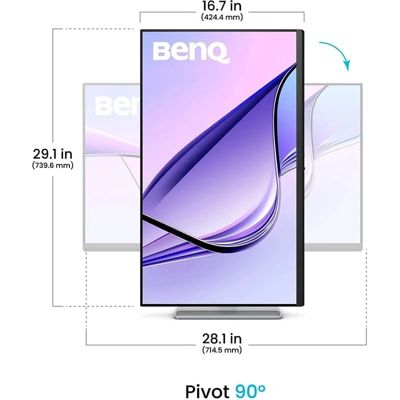 Монитор BenQ 31.5" MA320U (9H.LMXLB.QBE) IPS Silver