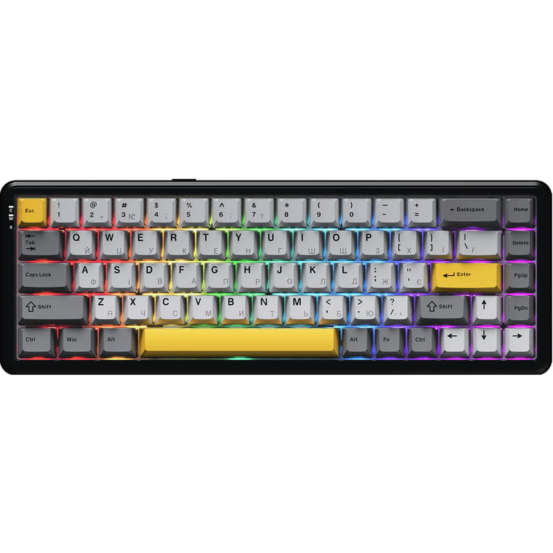 Клавиатура беспроводная Ajazz AK680 Max (8+8K) Magnetic Switch Black (AK680-M-BGY-A)