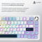 Фото - Клавіатура бездротова Ajazz AK820 Max Plus Day Dream Switch White (AK820MAX-DD-BWD) | click.ua