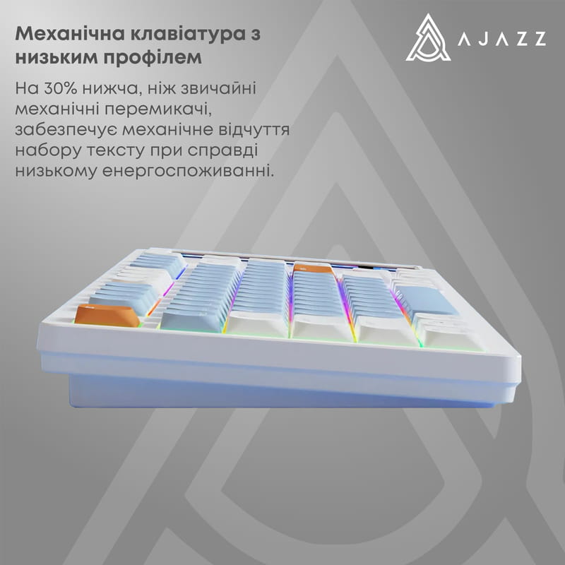 Клавиатура Ajazz AKP815 Huano Red Switch White (AKP815-R-WBO)