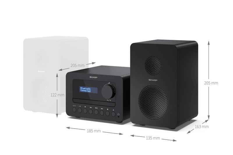 Мікросистема Sharp Micro Sound System Black (XL-B514(BK))