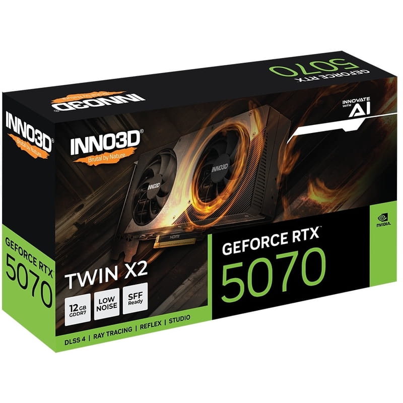 Видеокарта GF RTX 5070 12GB GDDR7 Twin X2 Inno3D (N50702-12D7-195064N)