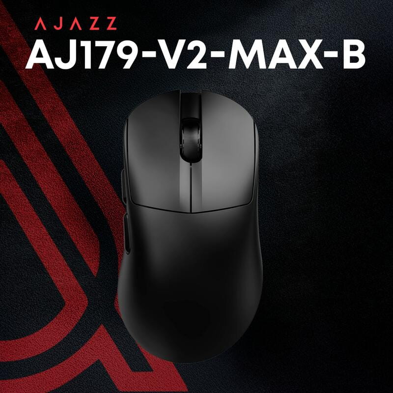 Миша бездротова Ajazz AJ179 V2 Max Black (AJ179-V2-MAX-B)