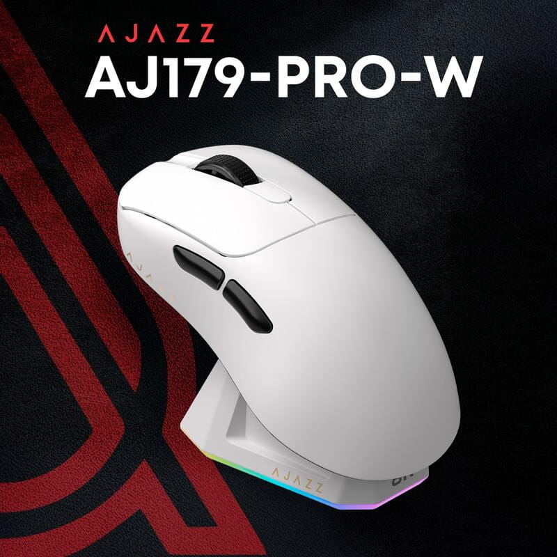 Мышь беспроводная Ajazz AJ179Pro White (AJ179-PRO-W)