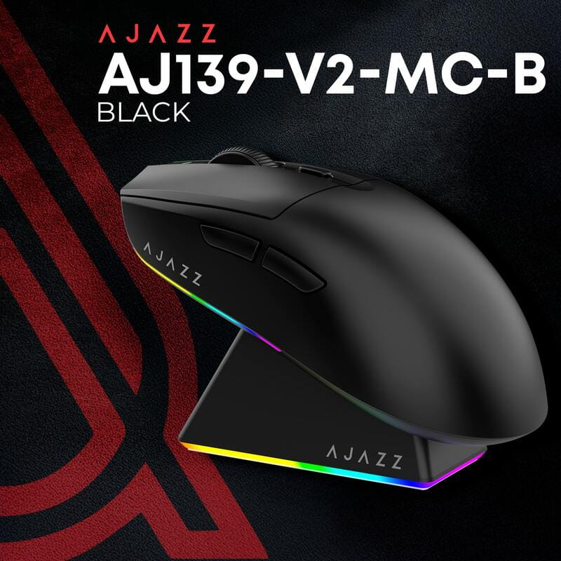Мышь беспроводная Ajazz AJ139 V2 Black (AJ139-V2-MC-B)