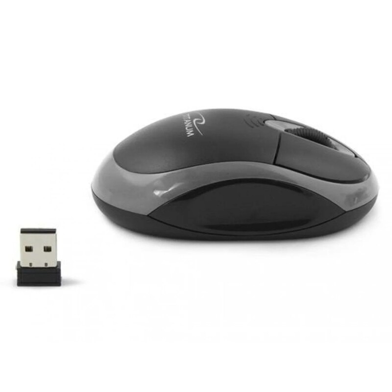 Миша бездротова Esperanza Titanum TM116E Black-Grey USB