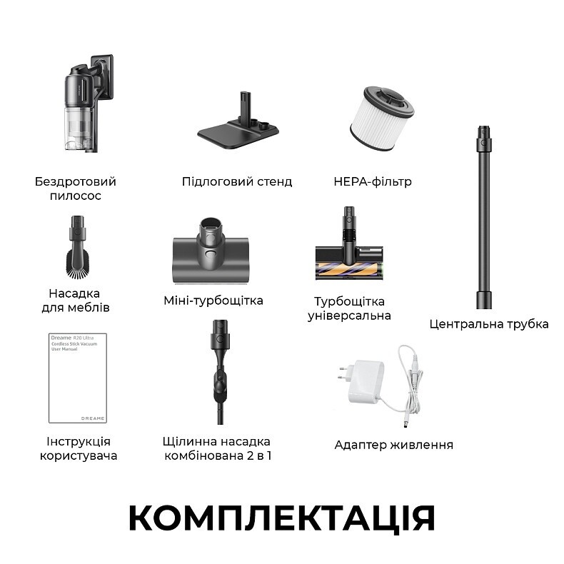 Аккумуляторный пылесос Dreame R20 Ultra (VRV57F-1)