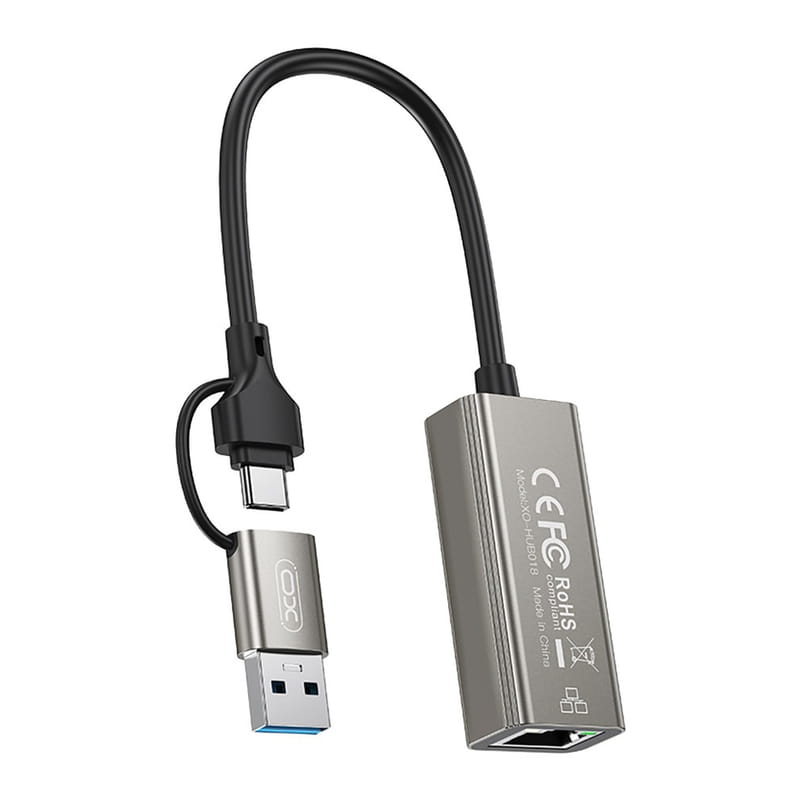 Сетевой адаптер XO HUB018 Black