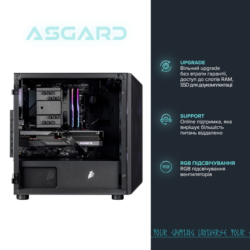 Персональный компьютер ASGARD Gorr (A84F.32.S10.96XT.16.6152)