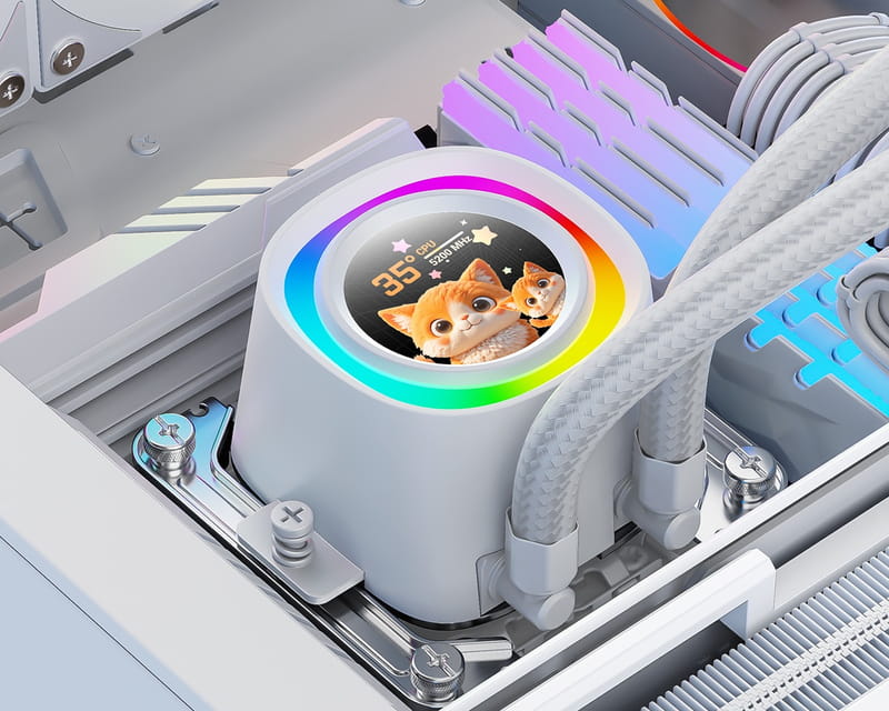 Система водяного охолодження ID-Cooling FX360 LCD White
