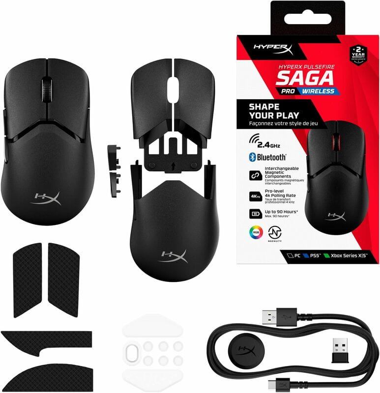 Миша HyperX Pulsefire Saga Pro Black (A2PB2AA)