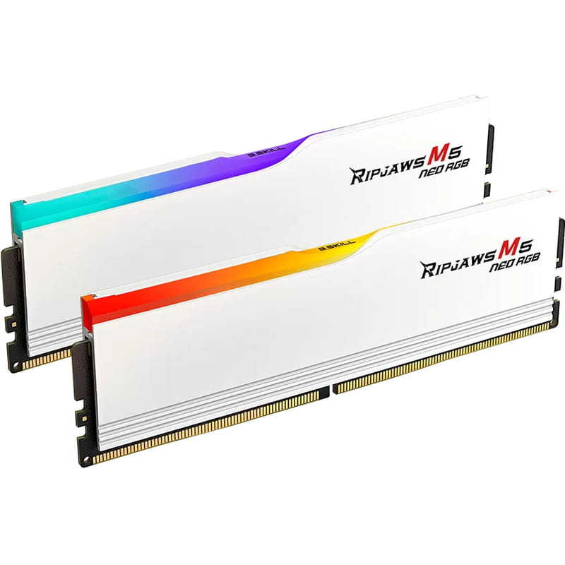 Модуль пам`ятi DDR5 2x16GB/6000 G.Skill Ripjaws M5 Neo RGB White (F5-6000J3636F16GX2-RM5NRW)