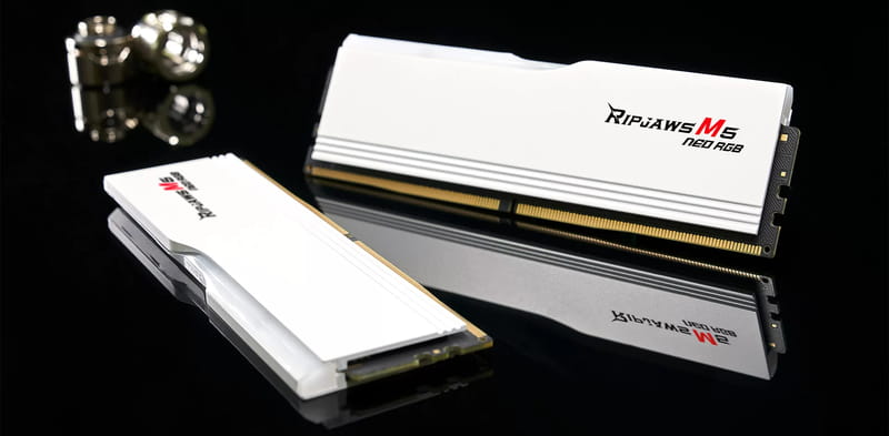 Модуль пам`ятi DDR5 2x32GB/6000 G.Skill Ripjaws M5 Neo RGB White (F5-6000J3636F32GX2-RM5NRW)