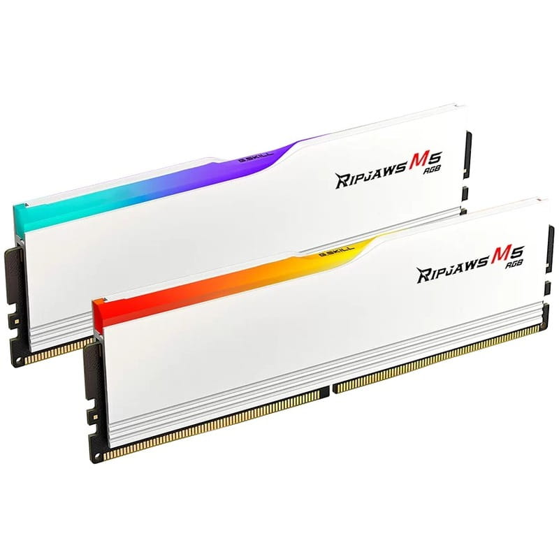 Модуль памяти DDR5 2x32GB/6400 G.Skill Ripjaws M5 RGB White (F5-6400J3239G32GX2-RM5RW)