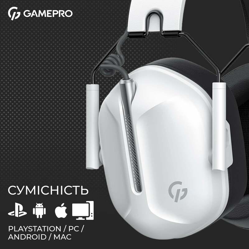 Гарнітура GamePro Genesis Hunter White (HS1350W)