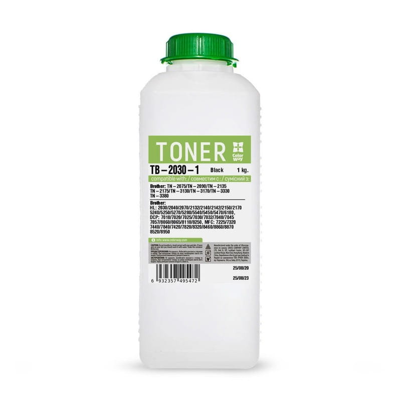 Тонер ColorWay (TB-2030-1) BROTHER HL-2040/2070, 1000г