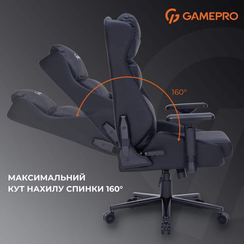 Кресло для геймеров GamePro GC695B Black