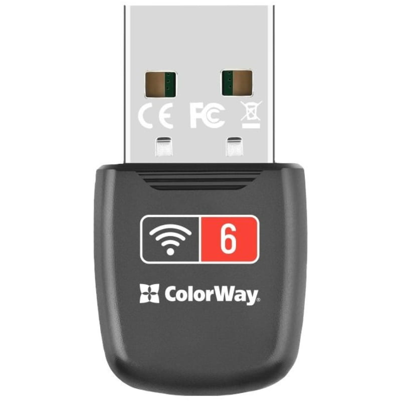 Бездротовий адаптер ColorWay Wi-Fi 6 (CW-AD-W1)