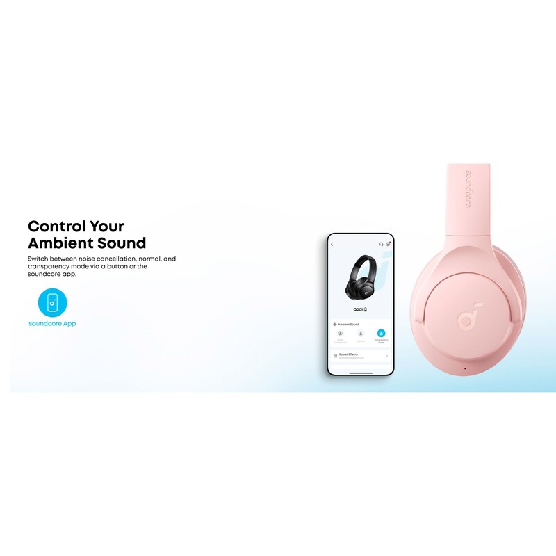 Bluetooth-гарнітура Anker SoundCore Q20i Pink (A3004G52)