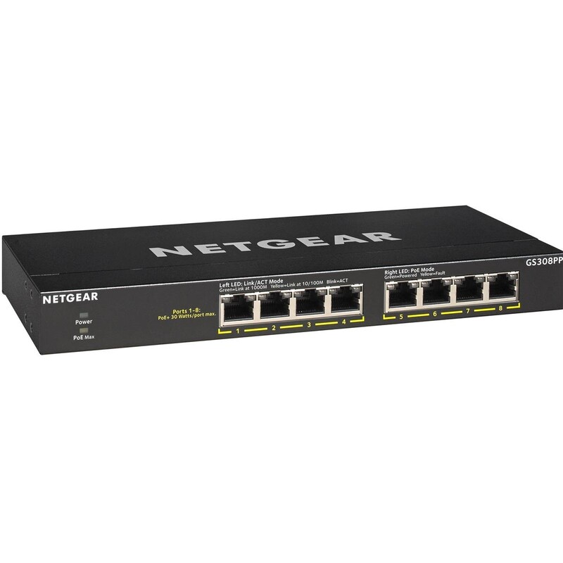 Коммутатор Netgear GS308PP-100EUS
