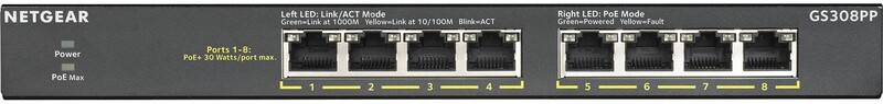 Коммутатор Netgear GS308PP-100EUS