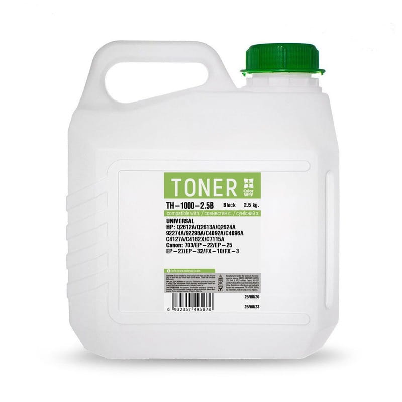 Тонер ColorWay (TH-1000-2.5B) HP LJ 1000/1010/1200/2100/AX 2,5 кг