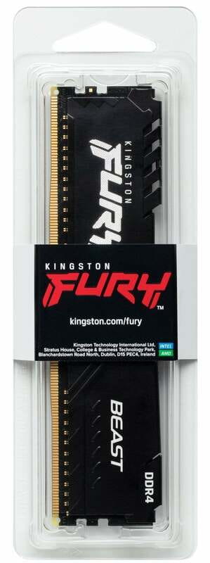 Модуль памяти DDR4 16GB/3200 Kingston Fury Beast Black (KF432C16BB1/16WP)