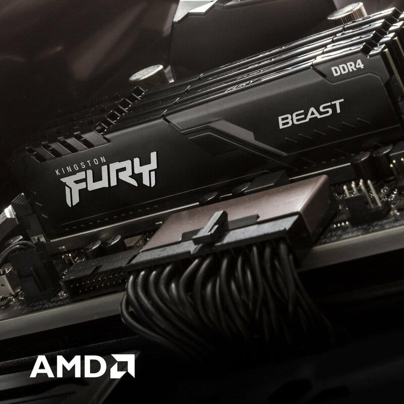 Модуль памяти DDR4 16GB/3200 Kingston Fury Beast Black (KF432C16BB1/16WP)