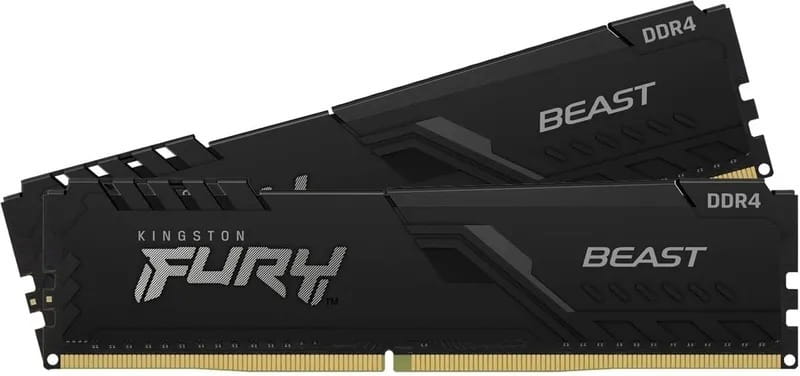 Модуль памяти DDR4 2x16GB/3200 Kingston Fury Beast Black (KF432C16BB1K2/32WP)