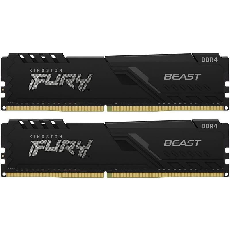 Модуль памяти DDR4 2x16GB/3200 Kingston Fury Beast Black (KF432C16BB1K2/32WP)