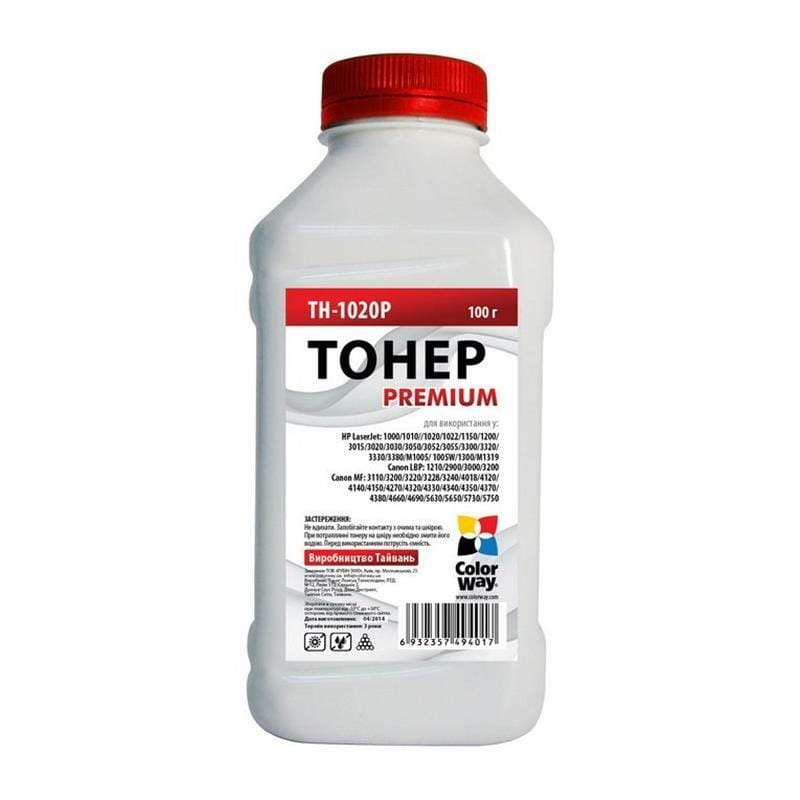 Тонер ColorWay (TH-1020P) HP LJ 1010/1012/1015, 100 г Premium
