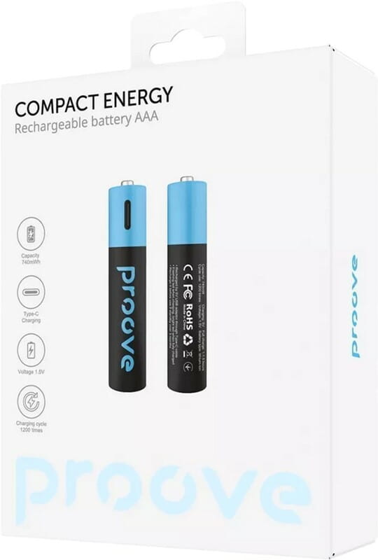 Акумулятори Proove Compact Energy AAA/HR03 Li-ion 740 mAh BL 2 шт