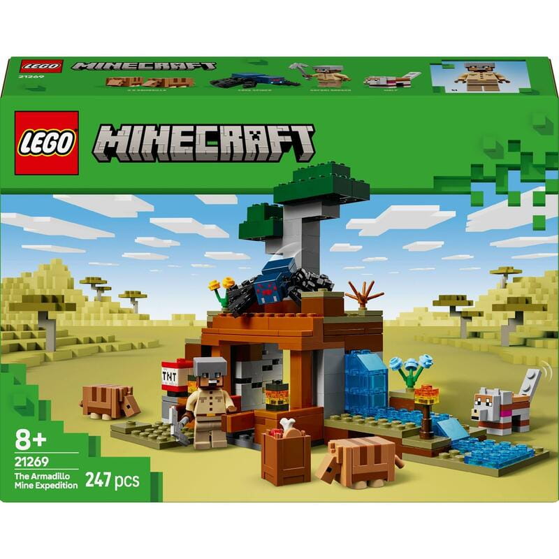 Конструктор LEGO Minecraft Шахтна експедиція Броненосець (21269)