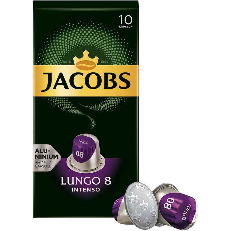 Кава в капсулах Jacobs Lungo 8 Intenso 10 шт