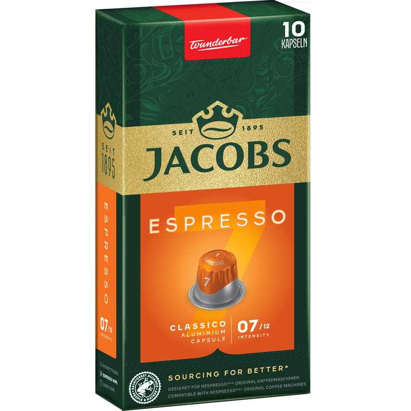 Кава в капсулах Jacobs Espresso 7 Classico 10 шт