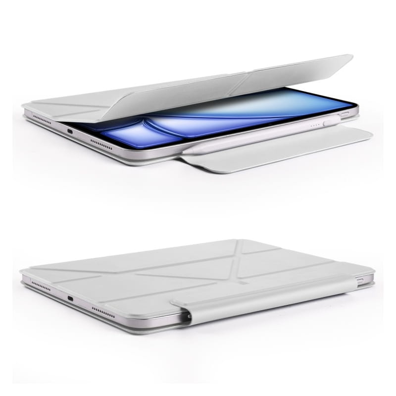Чехол-книжка BeCover Ultra Slim Origami Magnetic для Apple iPad mini 7 (2024) Gray (712949)