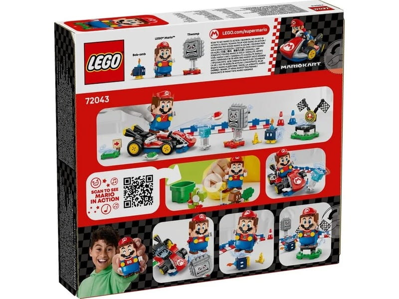 Конструктор LEGO Super Mario Mario Kart – Interactive Mario та Standard Kart (72043)