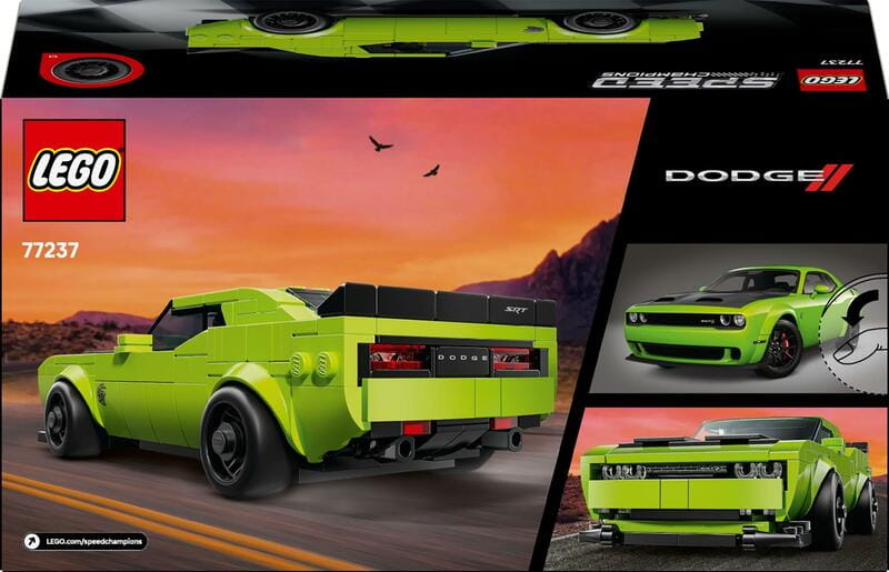 Конструктор LEGO Speed Champions Спортивний автомобіль Dodge Challenger SRT Hellcat (77237)