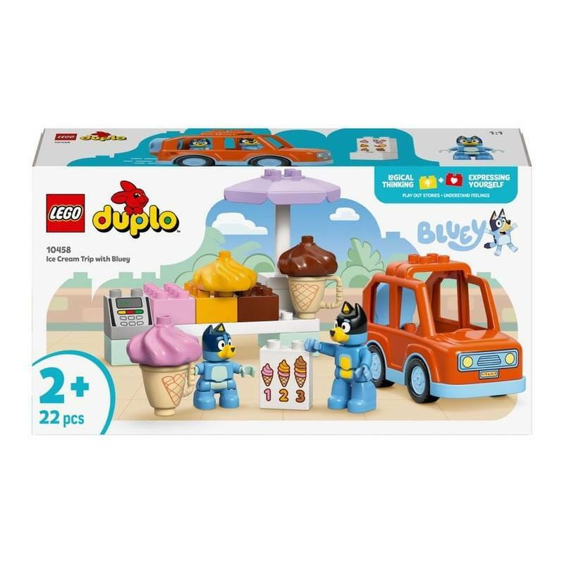 Конструктор LEGO Duplo Bluey Подорож із морозивом із Блуї (10458)